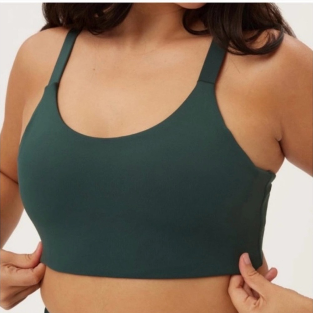 Girlfriend Collective Lou Bra, Moss green